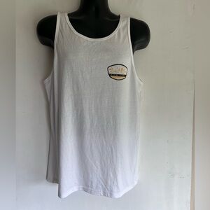 Salt Life white tank top with front and back Salt Life logo design, mens medium